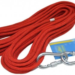 ZHWNGXO Outdoor Wear Rope, 8mm Safety Rope Sturdy Tough Wear-Resistant Soft and Easy to Knot Red (Size : 60m)