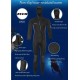 Xinsy Men's and Women's 5MM Neoprene Hooded Wetsuit, Full Body Warm Padded Knee Pads Front Zipper Diving Suit for Snorkeling Scuba Diving Swimming Surfing