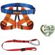 Fusion Climb Kids Backyard Zip Line Kit Harness Lanyard Trolley Bundle FK-K-HLT-01