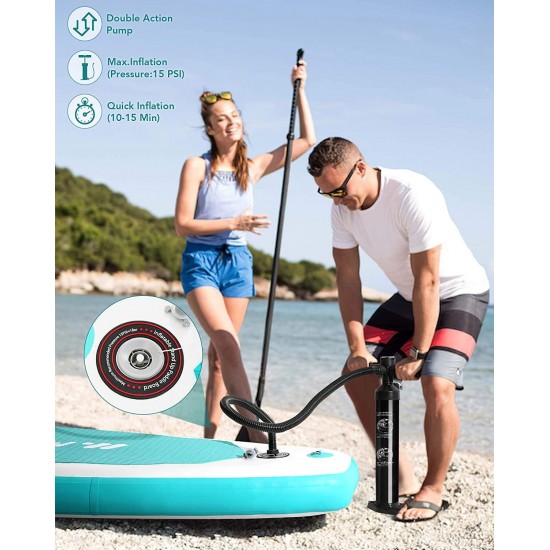 MaxKare Sup Inflatable Stand Up Paddle Board with 10'30''6'' Premium Paddleboard & Bi-Directional Pump & Backpack Portable for Youth Adult Have Fun in River, Oceans and Lakes