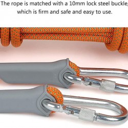 CHUNSHENN Climbing Rop Climbing Rope, Hemp Rope, Aerial Work Rope, 8/10.5/12MM, Polyester Material, Multi-Purpose, Rescue, Rock Climbing, Mountaineering Equipment Outdoor Recreation