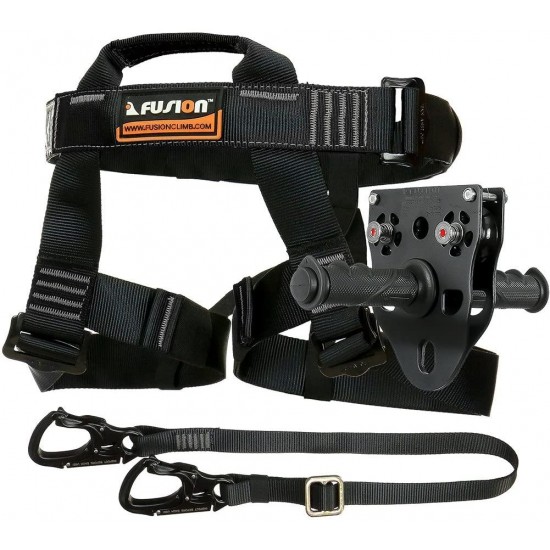 Fusion Climb Tactical Edition Adults Commercial Zip Line Kit Harness/Lanyard/Trolley Bundle FTK-A-HLT-12