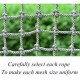 LYRFHW Nylon Rope Nets Outdoor Building Safety Netting Climbing Protection Net Playground Amusement Park Climbing Nets Childen Anti-Fall Net(Dia:12mm)