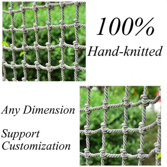 LYRFHW Nylon Rope Nets Outdoor Building Safety Netting Climbing Protection Net Playground Amusement Park Climbing Nets Childen Anti-Fall Net(Dia:12mm)