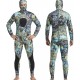 Nataly Osmann Men 5mm Neoprene 2-Pieces Camouflage Spearfishing Premium Wetsuit Long Sleeve Scuba Diving Suit Full Body Keep Warm Hooded Snorkeling Suits