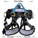 Outdoor Tree Climbing Harness, Climbing Belt,for Men and Women Climbing Waist Harness Safety Rock Climbing Rappelling Equipment (Black, Orange, Blue)