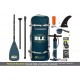 ISLE Explorer (2019 Model) Inflatable Stand Up Paddle Board & iSUP Bundle Accessory Pack — Durable, Lightweight with Stable Wide Stance — 300 Pound Capacity, 11' Long, 6