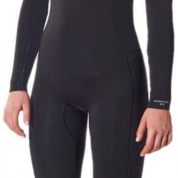 Rip Curl Women's Dawn Patrol 4/3mm Chest Zip Full Wetsuit - Black