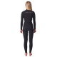 Rip Curl Women's Dawn Patrol 4/3mm Chest Zip Full Wetsuit - Black