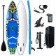 Tuxedo Sailor Inflatable Stand Up Paddle Board Surfboard Ultra-Light (18.9lbs) SUP with Adj Paddle, ISUP Backpack, Pump, Phone Bag, Leash for Adults and Kids of All Levels of Surfing