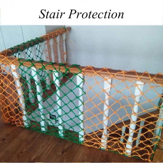 LYRFHW Balcony Decoration Net/Safety Climbing Netting/Children Protection Net/Stair Balcony Safe Rope Net/Plant Protection Net Outdoor Cat Net (Color : 5mm, Size : 45m)