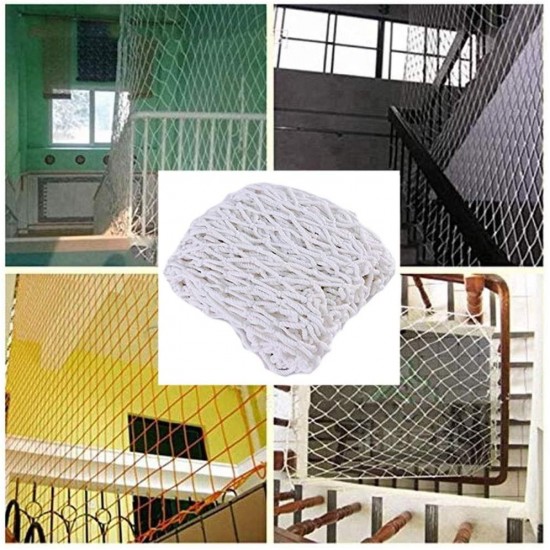 LYRFHW Balcony Decoration Net/Safety Climbing Netting/Children Protection Net/Stair Balcony Safe Rope Net/Plant Protection Net Outdoor Cat Net (Color : 5mm, Size : 25m)