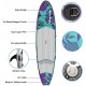 Kingdely Inflatable Stand Up Paddle Board, 10'6 x 6''x 31'', Comes with Durable SUP Accessories & Portable Carry Bag, Non-Slip Deck, Leash, Paddle and Pump, Standing Boat for Youth & Adult