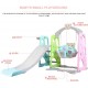 3 in 1 Kids Slide，Toddler Climber and Swing with Basketball Frame, Colorful Music Ball Pool Ocean Ball Climbing Stairs,Unisex, for Indoor and Outdoor Use