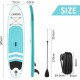 Tooluck Inflatable Stand Up Paddle Board (6 Inches Thick),SUP Accessories Included with Adj Paddle,Hand Pump,Storage bagpack,Bottom Fin for Paddling,Repair Tube,Safety Rope;Size:320x76x15cm