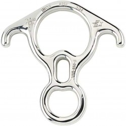 Mr.Safe Rescue Figure 8 Descender - Stainless Steel Belay Device w/Bent-Ears 50 kN