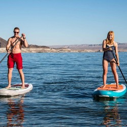 Roc Inflatable Stand Up Paddle Board W Free Premium SUP Accessories & Backpack, Non-Slip Deck. Bonus Waterproof Bag, Leash, Paddle and Hand Pump