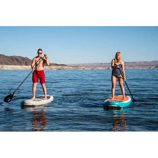 Roc Inflatable Stand Up Paddle Board W Free Premium SUP Accessories & Backpack, Non-Slip Deck. Bonus Waterproof Bag, Leash, Paddle and Hand Pump