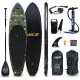 UICE Black Carbon Inflatable Stand Up Paddle Board 11'x33 x6, Unique Classic Design with Premium Standard Accessories Popular Size for Turing, Surfing and Yoga