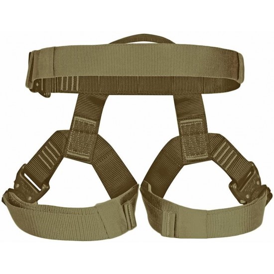 Fusion Climb Miraj Tactical Half Body Triple Quick Release Buckle Adjustable Harness 23kN M-XL Coyote Brown