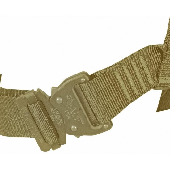 Fusion Climb Miraj Tactical Half Body Triple Quick Release Buckle Adjustable Harness 23kN M-XL Coyote Brown