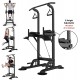 Adjustable Multi-Function Power Tower,Power Tower Dip Station,Pull up Bar Push Up-Weight Capacity with Backrest Workout Dip Station Home Gym Fitness Equipment