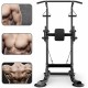 Adjustable Multi-Function Power Tower,Power Tower Dip Station,Pull up Bar Push Up-Weight Capacity with Backrest Workout Dip Station Home Gym Fitness Equipment