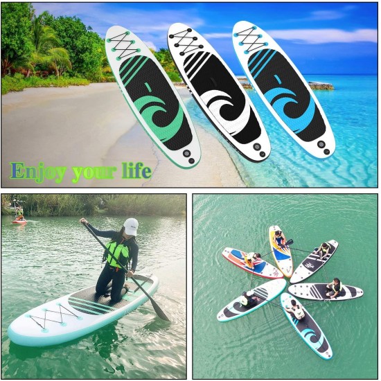 HIJOFUN Premium Inflatable Stand Up Paddle Board 10'6