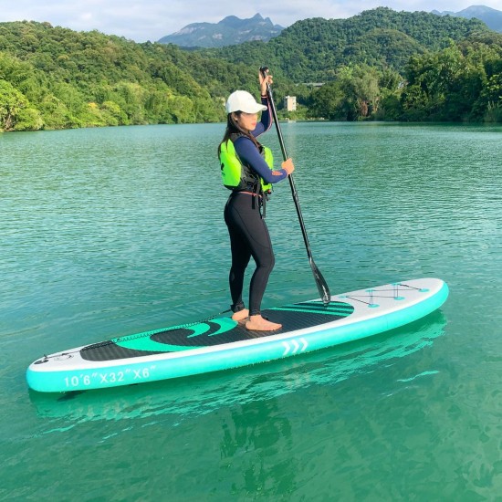 HIJOFUN Premium Inflatable Stand Up Paddle Board 10'6