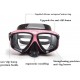 TYJUSA Diving Goggles, Snorkeling Equipment, Adult Goggles, Full Dry Snorkel Set, Swimming Diving Myopia mask(Paint Set) (Color : Black red)