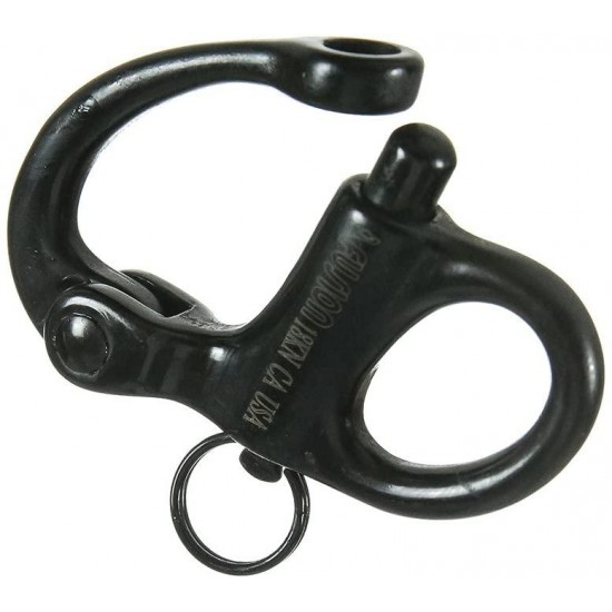 Fusion Climb Quick Release High Strength Snap Shackle 18KN Swedged Pull-Lock Mechanism Black 10-Pack