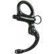 Fusion Climb Quick Release High Strength Snap Shackle 18KN Swedged Pull-Lock Mechanism Black 10-Pack