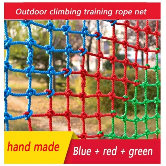 Children Climbing Woven Rope Net Garden Protection Net High Altitude Anti-Fall Net Indoor and Outdoor Decoration Net Basketball Court Fence Net Multiple