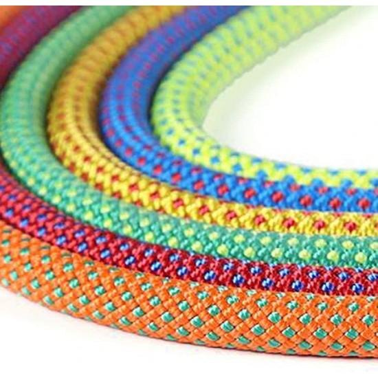 CHUNSHENN Climbing Rope Suitable for Camping Rrock Hiking Trekking Multi-Size and Multi-Color Options Ropes (Color : D, Size : 12mm 40m) Outdoor Recreation