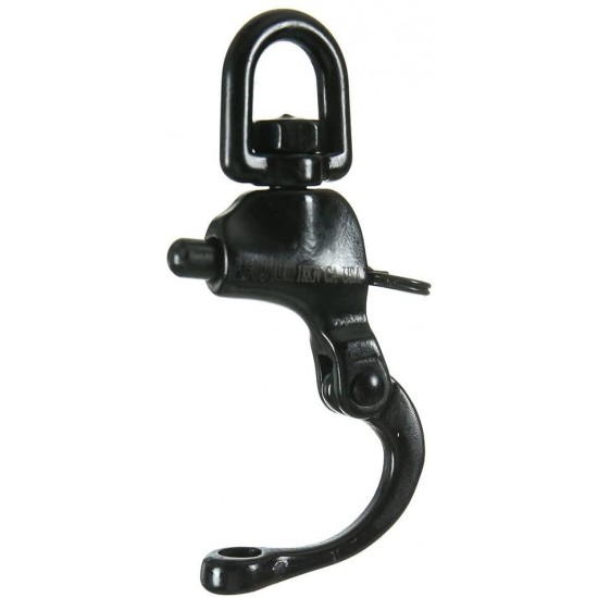 Fusion Climb Black Quick Release High Strength Swivel Snap Shackle, 5-Pack