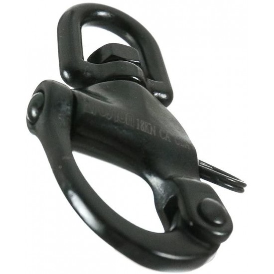 Fusion Climb Black Quick Release High Strength Swivel Snap Shackle, 5-Pack