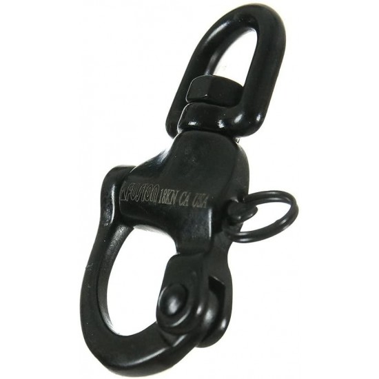 Fusion Climb Black Quick Release High Strength Swivel Snap Shackle, 5-Pack