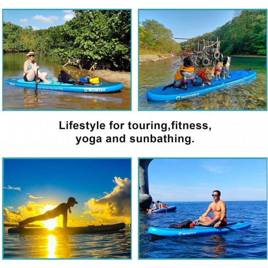 WOWSEA Cruise Inflatable Stand Up Paddle Board | 11' Long x 32